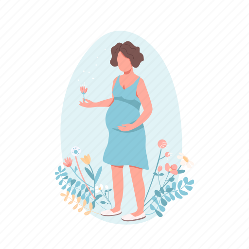 Pregnant, woman, maternity, mother, pregnancy illustration - Download on Iconfinder