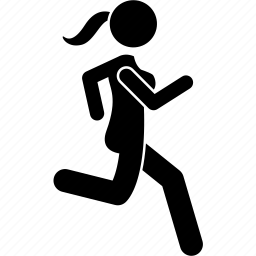 Jog, jogging, runner, running, woman icon - Download on Iconfinder