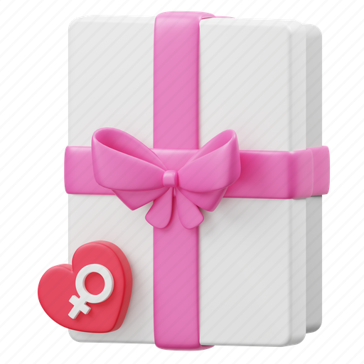 Gift box, celebration, package, love, present, romance, valentine 3D illustration - Download on Iconfinder