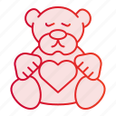 bear, teddy, toy, animal, art, child, cute, childhood, sitting