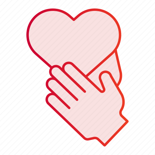 Heart, hand, shape, care, human, love, valentine icon - Download on Iconfinder