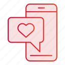 phone, love, message, cellphone, chat, heart, mobile, screen, send