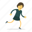 running, woman 