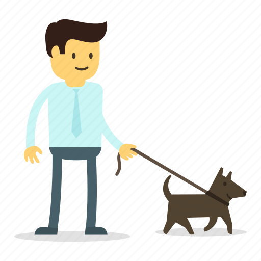 Dog, man, pet, walk icon - Download on Iconfinder