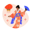 kimono, grace, attire, traditional, japanese, culture, fashion 