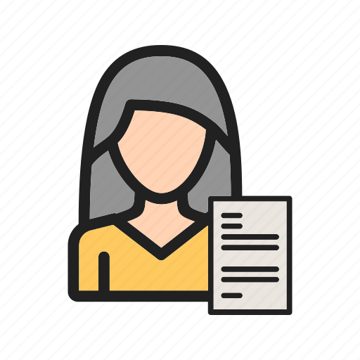 Apply, business, interview, job, recruitment, resume, woman icon - Download on Iconfinder
