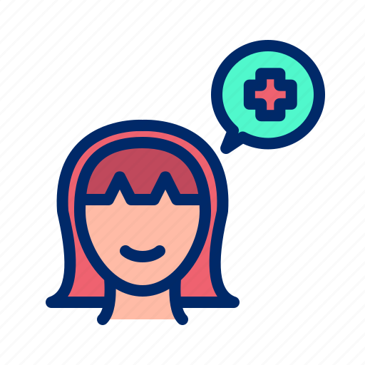 Mind, health, woman, positive icon - Download on Iconfinder