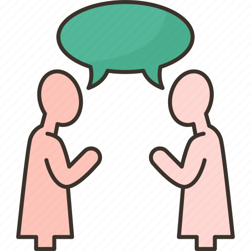 Discussion, talking, communication, friendship, person icon - Download on Iconfinder
