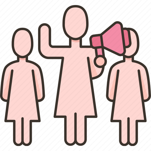 Women, group, feminist, activist, support icon - Download on Iconfinder