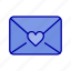 heart, love, mail 