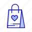 bag, gift, love, shopping 