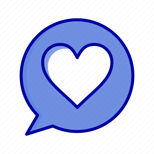 Chat, heart, love icon - Download on Iconfinder