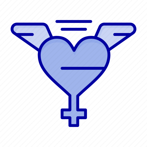 Heart, love, wings icon - Download on Iconfinder