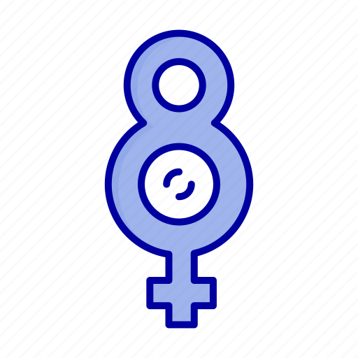Eight, female, symbol icon - Download on Iconfinder