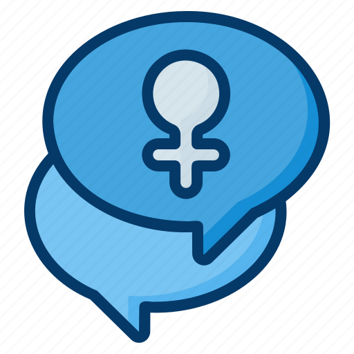 Talk, woman, cultures, venus, gender, conversation, chat icon - Download on Iconfinder