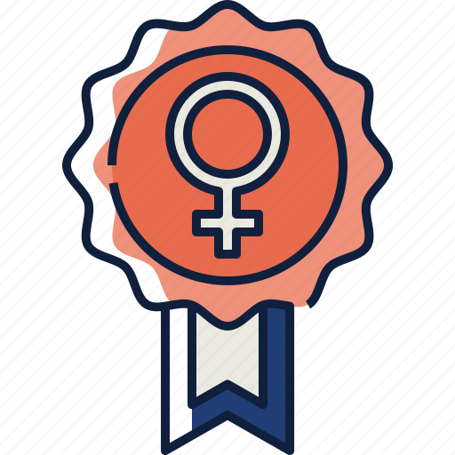 Badge, award, medal, women, female symbol, woman, female icon - Download on Iconfinder