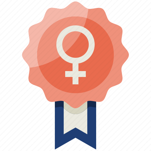 Badge, award, medal, women, female symbol, woman, female icon - Download on Iconfinder