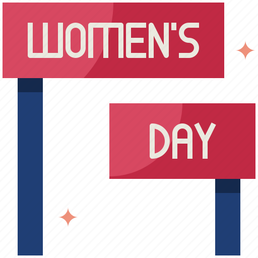 Signage, sign, signboard, march, womens day, women, woman icon - Download on Iconfinder