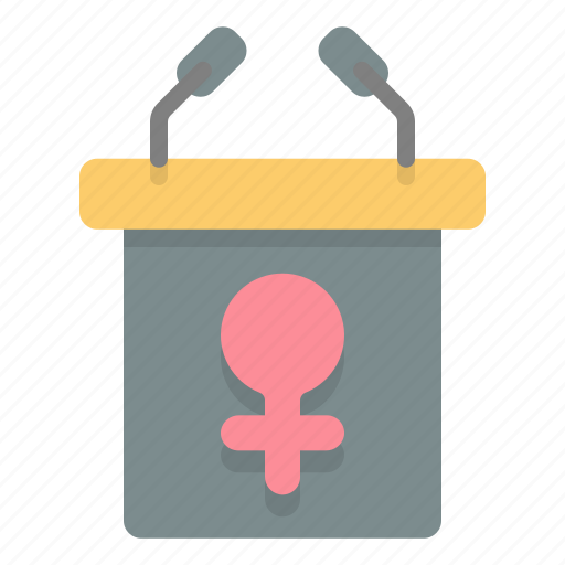 Conference, women, empowerment, cultures, politics, communications, speech icon - Download on Iconfinder
