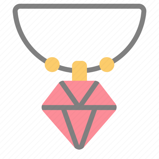 Pendant, jewel, jewelry, jewelery, necklace, stone, diamond icon - Download on Iconfinder