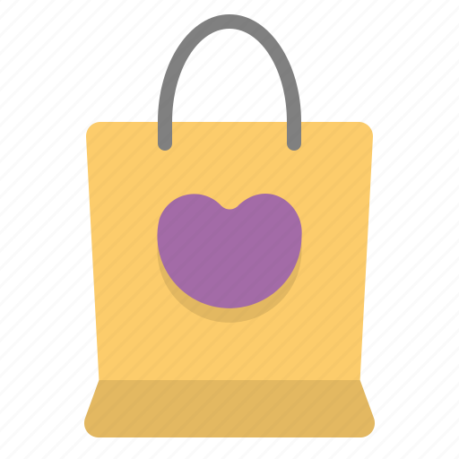 Shopping, bag, love, gift, present, buy, heart icon - Download on Iconfinder