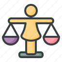 balance, gender, equality, miscellaneous, humanpictos, scale, law