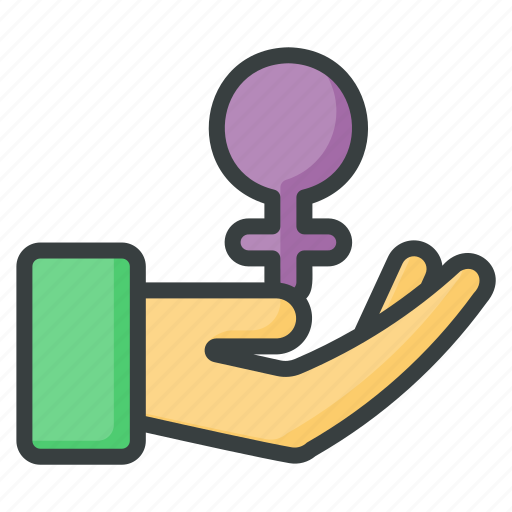 Care, hand, women, female, gender, protection, gesture icon - Download on Iconfinder