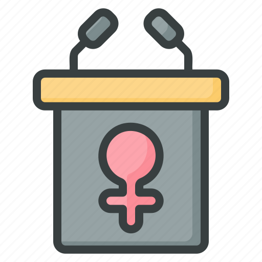 Conference, women, empowerment, cultures, politics, speech icon - Download on Iconfinder