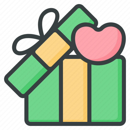 Gift, present, box, heart, love, giftbox, gifts icon - Download on Iconfinder