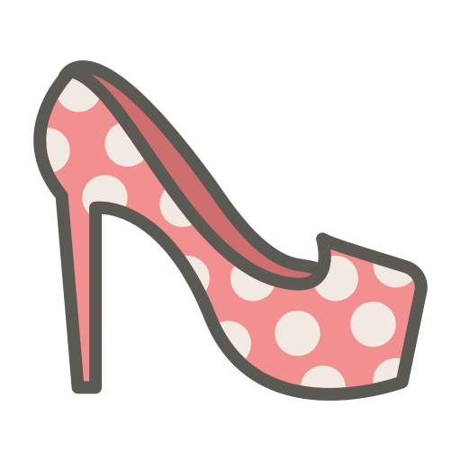 High, footwear, heel, fashion, platform pump, woman, shoe icon - Free download