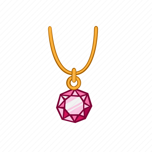 Accessories, diamond, gem, golden, golden necklace, necklace, ruby icon - Download on Iconfinder