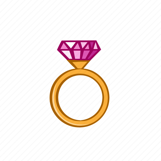 Accessories, diamond, fashion, gem, golden, ring, ruby icon - Download on Iconfinder