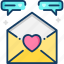 chat, feedback, love, mail 