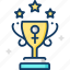 achievement, award, champion, trophy, woman 