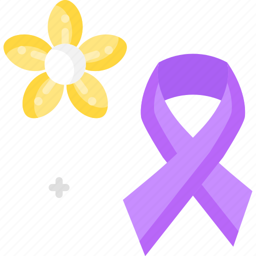 Awareness, feminism, purple ribbon, ribbon, signs icon - Download on Iconfinder