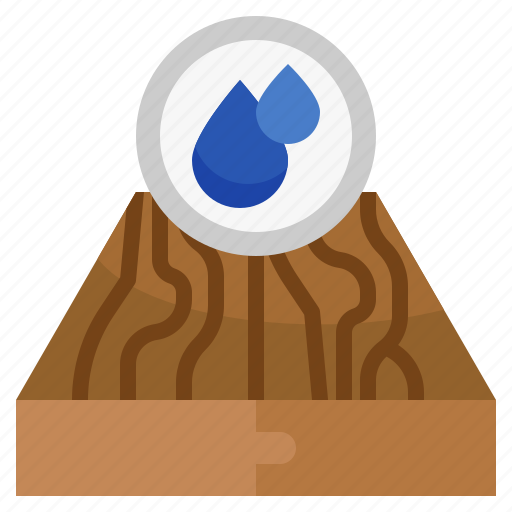 Humidity, drops, wooden, wood, industry icon - Download on Iconfinder