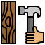 hammer, construction, wood, floor, building 