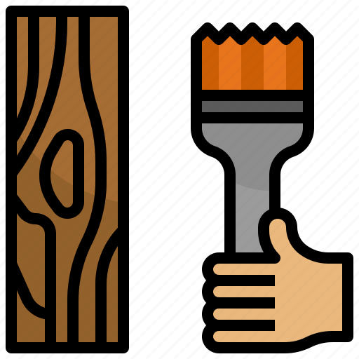 Painted, wood, construction, tools, utensils, wooden icon - Download on Iconfinder