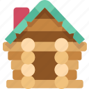 building, log, construction, wooden, toy