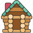 building, log, construction, wooden, toy