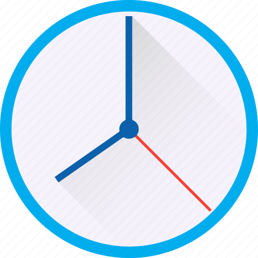 Clock, clock hand, material, round, time, watch icon - Download on Iconfinder