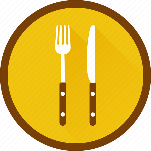 Eat, eating, fork, kitchen, knife, plate icon - Download on Iconfinder