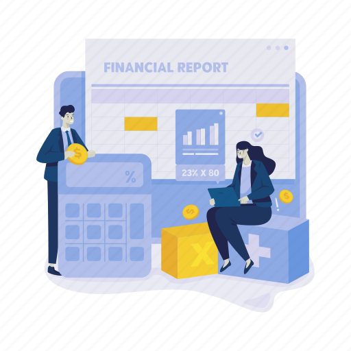 Finance, financial report, business, profit, corporate, calculate, analysis illustration - Download on Iconfinder
