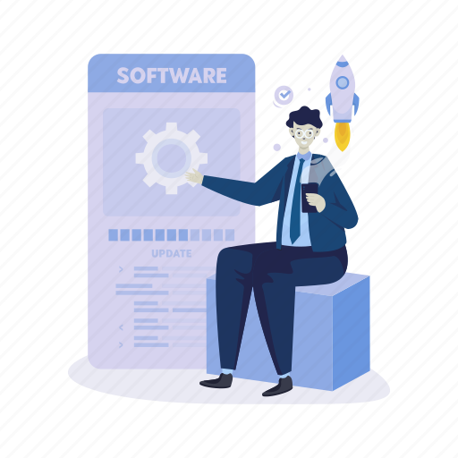 Software, developer, technology, programmer, setting, update, maintenance illustration - Download on Iconfinder