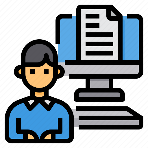 Computer, document, file, online, working icon - Download on Iconfinder