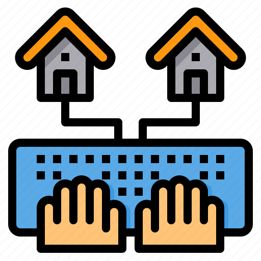 Hands, home, keyboard, work, work from home, working icon - Download on Iconfinder