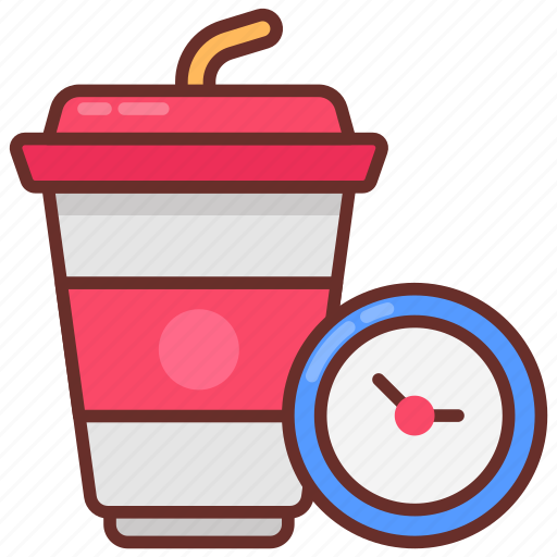 Coffee, break, time, tea, recess, refreshment, oclock icon - Download on Iconfinder