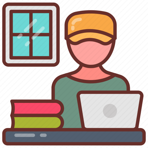 Telecommuting, teleworking, e, working, freelancing, remote, work icon - Download on Iconfinder