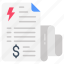 electricity, bill, invoice, utility, statement 