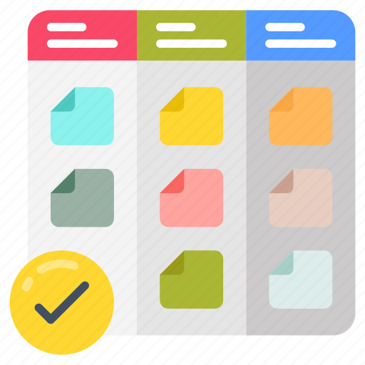 Kanban, board, magnetic, system, agile, task icon - Download on Iconfinder